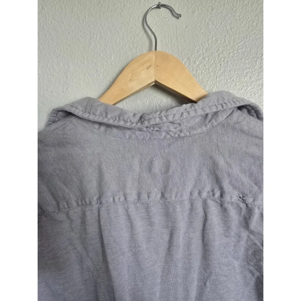 DKNY Gray Long Sleeve Button Down Shirt Casual Menswear - Picture 12 of 14